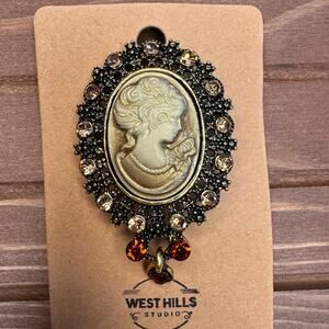 Cameo Pin Silouhette Face Jewelry Brooch Fashion Jewelry FAST SHIP